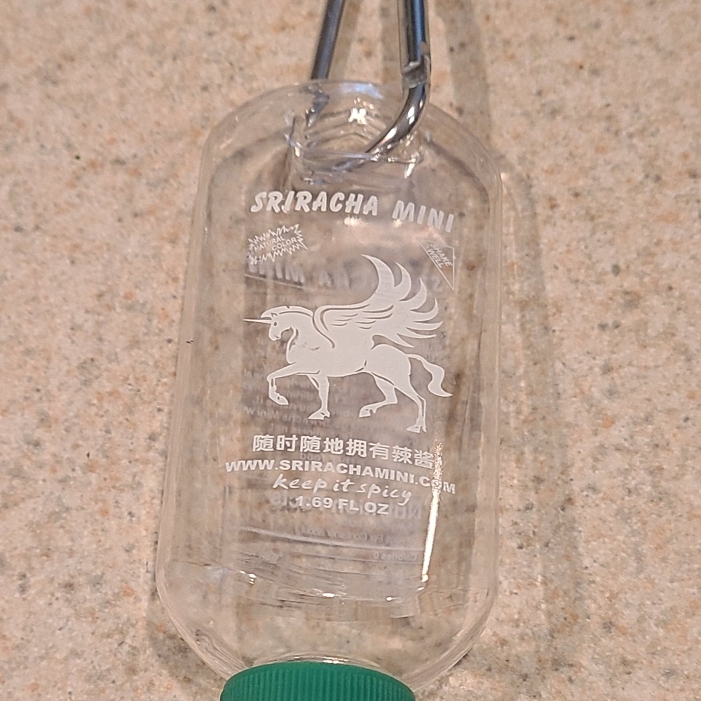 Sriracha Mini Bottle with Green Cap
